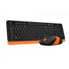 A4 TECH FG1010 Q Türkçe Kablosuz Turuncu 2000dpi Klavye+ Mouse