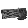 A4 TECH KR-3330S Q Türkçe USB Multimedya Siyah Sessiz Mouse Klavye+ Mouse
