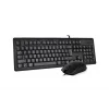 A4 TECH KR-9276 Q Türkçe USB Standart Siyah Klavye+ Mouse