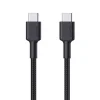 AUKEY CB-CD45-BK PD NAYLON ÖRGÜLÜ TYPE-C TYPE-C ŞARJ KABLOSU 0.9MT