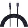 AUKEY CB-NCL1-BK NAYLON ÖRGÜLÜ 3A 480MBPS TYPE-C LIGHTNING KABLOSU 1.8MT