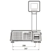 CAS CL3000 30KG 202DPI DİREKT TERMAL ETHERNET LCD EKRAN BOYUNLU BARKODLU TERAZİ