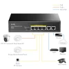 CUDY FS1006P 6 Port Mbit 4 Port PoE 60W 2xMbit Uplink Desktop Yönetilemez Metal Kasa Switch