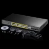 CUDY GS2028PS4-400W 28 Port Gbit 24 Port PoE+ 400W 4xCombo Uplink Rackmount Yönetilebilir (L2) Switch