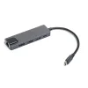 DARK DK-AC-U31X46 5i 1 Arada USB 3.1 Type-C to Ethernet / HDMI USB 3.0 - USB 2.0 / USB-C 65W Macbook Port Çoklayıcı HUB