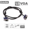 DARK DK-CB-VGA150 1.5 Mt Monitör Kablosu VGA 15E/15E