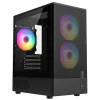 FRISBY FC-8975B 550W Siyah 3X RGB Mesh Mini Tower M-ATX Kasa