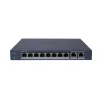 HIKVISION DS-3E1310P-EI/M 10 Port Mbit 8 Port PoE 60W 2xGbit Uplink Desktop Yönetilemez Metal Kasa Switch
