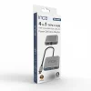 INCA ITPC-06T USB C 4ü 1 Arada Adaptör USB C – HDMI+VGA+USB Güç Dağıtım Adaptörü