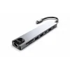 INCA ITPC-7T 8 Port Type-C Hub+Çevirici Aluminyum Çoklayıcı