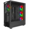 POWER BOOST VK-W001B Powersız Siyah Mesh ARGB Ring Fanlı Full Tower E-ATX Kasa