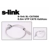 S-LINK SL-CAT606 CAT6 UTP 0.6 Metre Gri Patch Cord