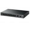 TP-LINK LS1210GP 10 Port Gbit 8 Port PoE+ 61W 1xGbit+1xSFP Uplink Desktop Yönetilemez Switch