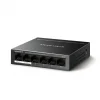 TP-LINK MERCUSYS MS106LP 6 Port Mbit 4 Port Poe+ 40W 2xMbit Uplink Desktop Yönetilemez Switch