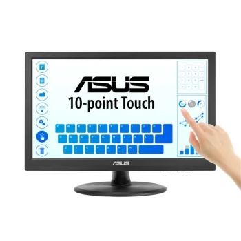 15.6 ASUS VT169HE IPS 5MS 60MHZ 1XVGA 1XHDMI FHD 1920X1080 DOKUNMATİK EKRAN FLICKER FREE ÇERÇEVESİZ VESA SİYAH