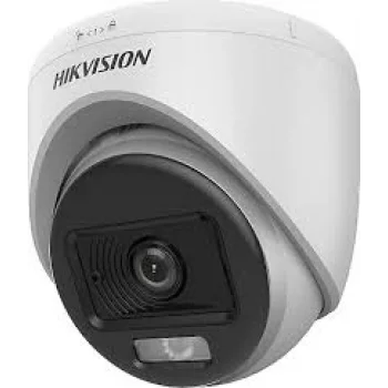 HIKVISION DS-2CE70DF0T-LPFS 2MP 2.8mm Sesli Colorvu Dome Smart Hybrid Light HD-TVI Güvenlik Kamerası