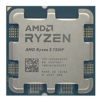 AMD Ryzen 5 7500F (6 Çekirdek) 3.7GHz ~ 5.0GHz 32mb AM5 İşlemci Tray (Fansız)