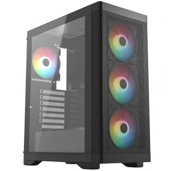 FRISBY FC-9480G 600w 80+ Siyah RGB Fan Mid Tower ATX Kasa