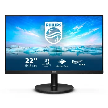 PHILIPS 222V8LA VLine 21.5 LED 4ms 75Hz 1920x1080 FullHD VGA HDMI DP 2x5W hoparlör (VESA) Siyah Monitör
