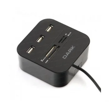 DARK DK-AC-UCR202 Çoklu Yapi USB 2.0 + 3 USB Port Harici Kart Okuyucu