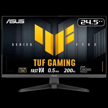 ASUS VG257Q5A TUF GAMING 24.5 LED 1ms 200Hz 1920x1080 FullHD 2xHDMI DP Multimedya (Vesa) Free Pre ELMB Siyah Monitör