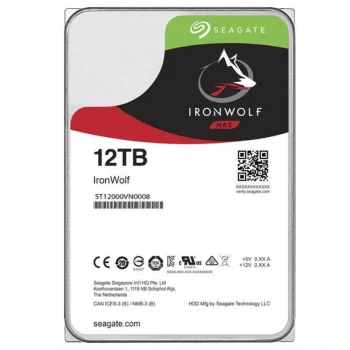 SEAGATE ST12000VN0008 IRONWOLF 3.5 12TB 7200rpm 256mb SATA (TR Seagate Garantili) 7/24 NAS Harddisk