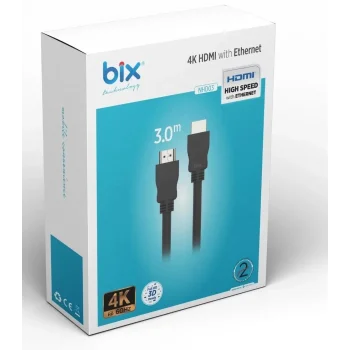 BIX NHD03 3 Mt 4K 60Hz Yüksek Hizli HDMI Kablo