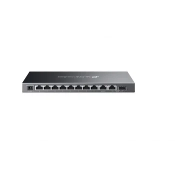 TP-LINK OMADA ES210GMP 10 Port Gbit 8 Port PoE+ 123W 1xGbit+1xSFP Uplink Desktop Yönetilebilir Çelik Kasa Switch