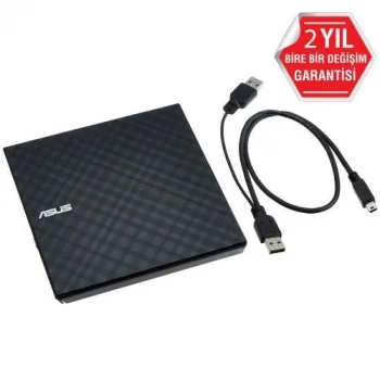 ASUS SDRW-08D2S-U LITE 8x USB 2.0 Harici Siyah Slim DVD-RW