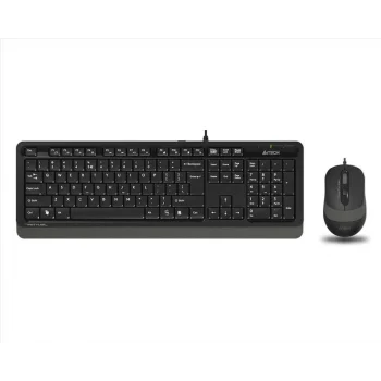 A4 TECH F1010 Q Türkçe USB Multimedya Gri 1600dpi Klavye+ Mouse