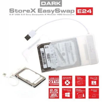 DARK DK-AC-DSE24U3 2.5 USB 3.0 Şeffaf Sata Harici HDD Kutusu