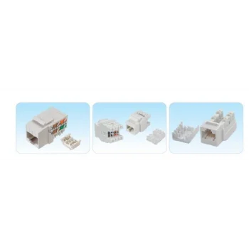 HCS J6E-00873 CAT6 UTP 180 derece Keystone Jack