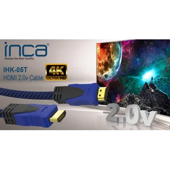 INCA IHK-05T 5 Mt 2.0V 4K& 2K & FULL HD HDMI Kablo