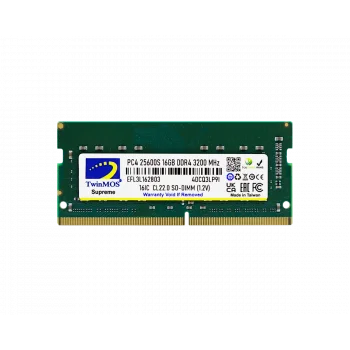 TWINMOS MDD416GB3200N 16GB (Tek Parça) DDR4 3200Mhz Notebook Bellek