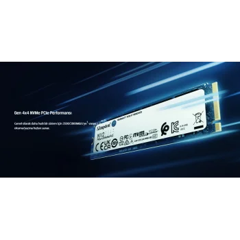 KINGSTON SNV2S/2000G NV2 M.2 2TB (3500/2800MB/s) PCIe + NVMe SSD Disk (22x80MM) Kutusuz