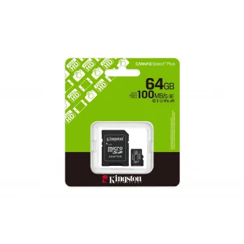 KINGSTON SDCS3/64GB Class10 64GB 150MB/s MicroSD Kart Bellek