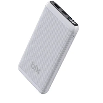 BIX BXPB107-WE 10000 Mah Beyaz 18W Çift Çikisli LED Ekranli Güç Bankasi