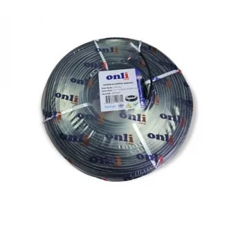 Onli 2X0,50 250m 2+1 PE OUTDOOR CCTV Siyah Kablo