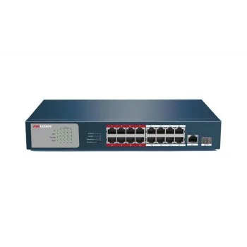 HIKVISION DS-3E0318P-E/M 18 Port Mbit 16 PORT POE 135W 1xSFP Yönetilemez Metal Kasa