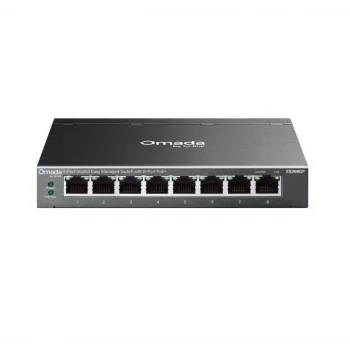 TP-LINK OMADA ES208GP 8 port Gbit 8 Port PoE+ 64W Desktop Yönetilebilir Çelik Kasa Switch