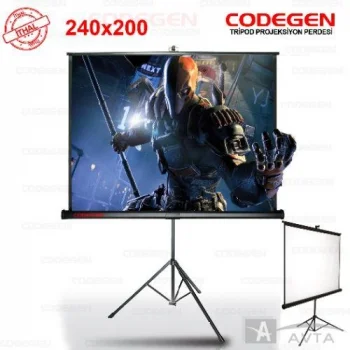 CODEGEN TX-24 240x200 Ayakli Projeksiyon Perdesi