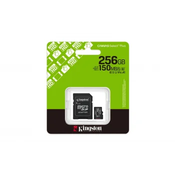 KINGSTON SDCS3/256GB Class10 256GB 150MB/s MicroSD Kart Bellek