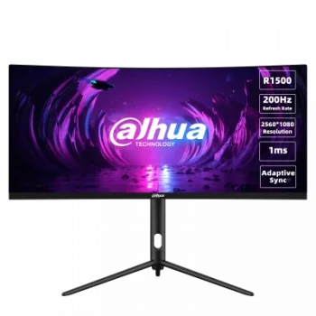 DAHUA Gaming LM30-E330CA 30 Curved (Kavisli) 1ms 200Hz WFHD 2560x1080 2x HDMI 2x DP Siyah Monitör