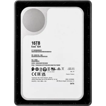 SEAGATE ST16000NM002H EXOS X24 3.5 16TB 7200rpm 512MB SATA (2 Yıl İthalatçı Garantili) Enterprise 7/24 Harddisk