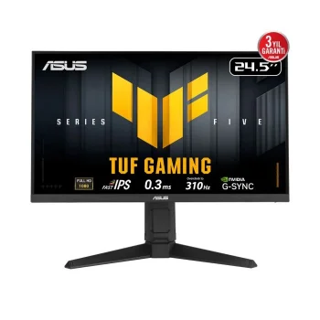 ASUS TUF GAMING VG259QMRL5A 24.5 LED IPS 0.3ms 310Hz FullHD 1920x1080 2x HDMI 1xDP Siyah Monitör