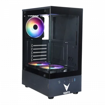 VENTO VG2803F 650W 80+ Siyah Temper Camlı Mid Tower ATX Kasa