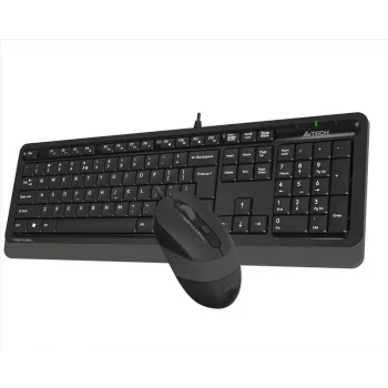 A4 TECH F1010 Q Türkçe USB Multimedya Gri 1600dpi Klavye+ Mouse