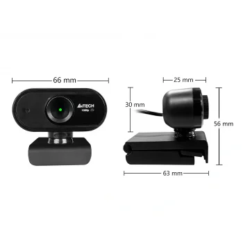 A4 TECH PK-925H 16MP 1080P HD Mikrofonlu Siyah Webcam