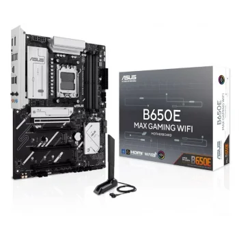 ASUS B650E MAX GAMING WIFI B650 DDR5 (Vga Yok) GLan 2.5G ATX HD DP WIFI6 BT M2 RGB AM5 AMD Anakart