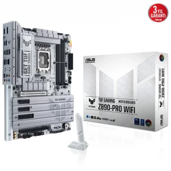 ASUS TUF GAMING Z890-PRO WIFI Z890 DDR5 (Vga Yok) GLan 2.5G ATX HD DP WIFI7 BT M2 THUND 1851p Anakart